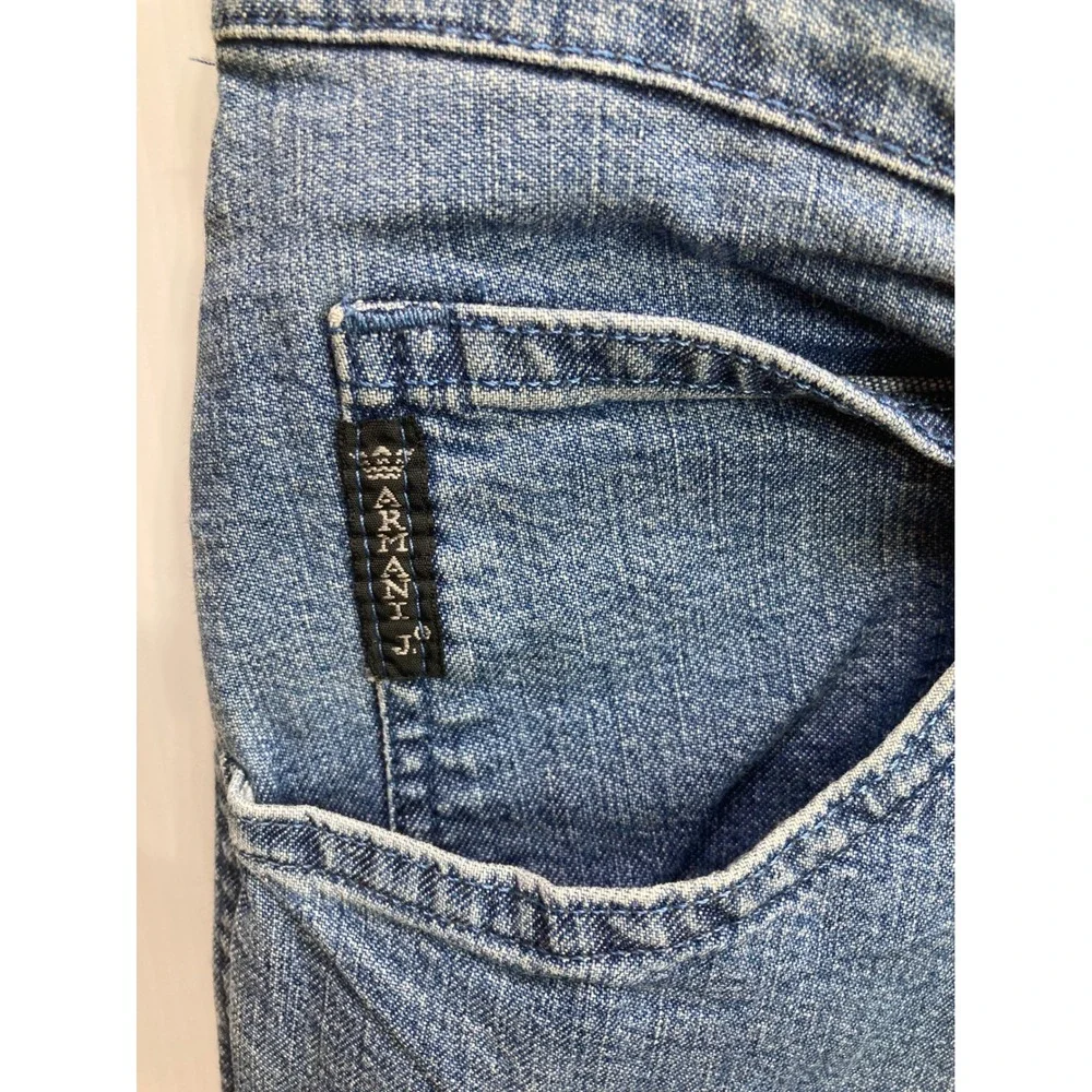 Armani Jeans Women's Blue Denim High‎ Waist Size 30 Slim Fit Jeans Made in Italy